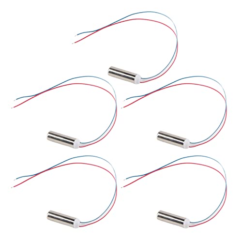 5Pcs 14500rpm 0.14W 0.038A 3.7V Wasserdicht vibrierender Mini Motor Zylindrischer kernloser Vibrationsmotor für elektrische Zahnbürste, Massagegerät, Smart Glasses von AYNEFY