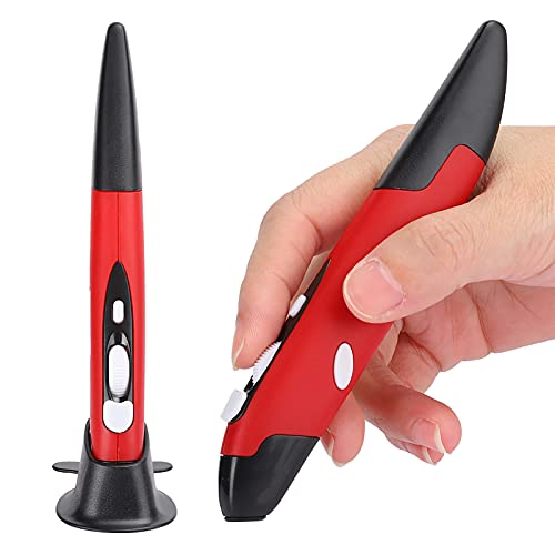 AYNEFY 2.4G Universal Wireless Handwriting Mouse Pen USB Wireless Computer Stylus Adjustable DPI Portable Optical PC Pen für 8/7/Vista/XP/2000/Android/Linux/OS X (Rot) von AYNEFY