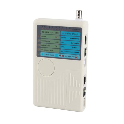 AYNEFY 4-in-1 Tragbarer LAN-Netzwerkkabel-Tester Remote RJ11 RJ45 USB BNC UTP STP-Kabel Tracker, Können von 2 Remote-Punkten Testen, Beeper Bietet eine Hörbare Mitteilung zu Testergebnissen, von AYNEFY