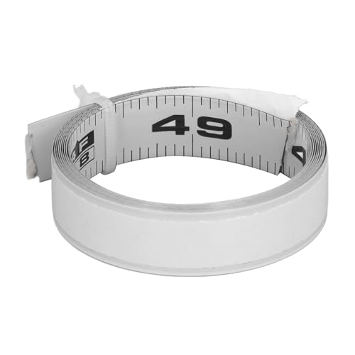 AYNEFY 4FT Maßband 48 Zoll Selbstklebende Messleiste Links nach Rechts Schneidbar mit Metallkonstruktion für Arbeitstisch Sägetisch Holzbearbeitung von AYNEFY