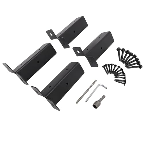 AYNEFY 4pcs Deck nach Basisklammern Kit Einstellbar für 1,5x1.5 2x2 2x4 4x4 Post-Haven von AYNEFY