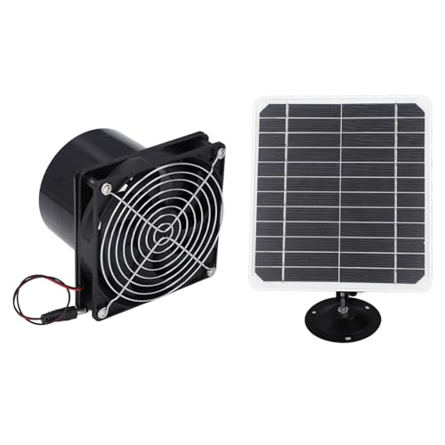 AYNEFY 50W Solar Panel Betrieben Abluftbelüftungsventilator Solar Panel Ventilator mit 6,5 Zoll Belüftung für Gewächshaus Hühnerstall Schuppen Haustierhaus Außen AYNEFY 50W Solar Panel Betrieben Abluftbelüftungsventilator Solar Panel Ventilator mit 6,5 Zoll Belüftung für Gewächshaus Hühnerstall Schuppen Haustierhaus Außen von AYNEFY