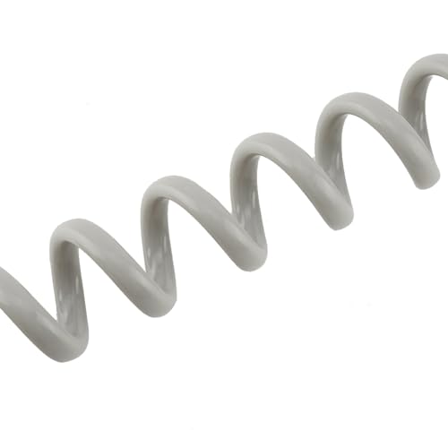 AYNEFY ABS Spring Flexible Duschschlauch 2m Explosionssicheres Anti-Wicking-Badezimmer-Bidet-Sprühgerät mit Verchromter Nuss Zur Einfachen Installation (GRAY) von AYNEFY