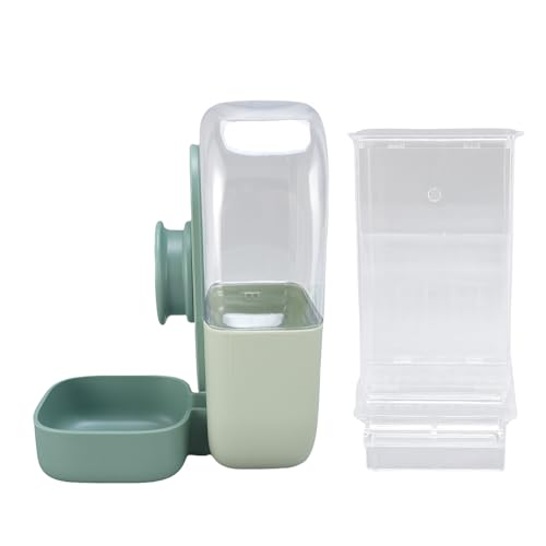 AYNEFY Automatischer Vogelkäfig Futterautomat Vogelfutterautomat Automatischer Papageienkäfig Futterautomat mit 17oz Futterbehälter 28oz Wassertank für Wellensittiche Nymphensittiche von AYNEFY