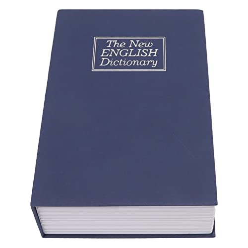AYNEFY Buch Safe, Buch Safe Kombinationsschloss Box Simulation Buch Safe Box Tragbare Geldaufbewahrungsbox mit Schloss und Schlüssel für Geburtstagsgeschenk (BLUE) von AYNEFY