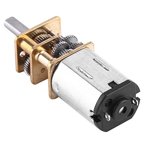 AYNEFY DC Getriebemotor 6V Hochdrehmoment 11000Modellbau Getriebemotor Metall für Spielzeugauto Modell Reduktion Getriebe mit Metallzahnrädern 10/15/20 RPM Option (6 V 15 UPM) von AYNEFY