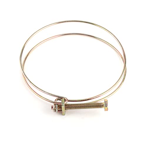 AYNEFY Einstellbare Doppeldraht-Wasserschlauchklemmeanlagen, Zinkbeschichtung, Runde Kanten für Hände oder Schläuche, Stärker und Langlebiger, Einfach zu Bedienen, Größen: 52-57 Mm, mit 10 PCS (100 AYNEFY Einstellbare Doppeldraht-Wasserschlauchklemmeanlagen, Zinkbeschichtung, Runde Kanten für Hände oder Schläuche, Stärker und Langlebiger, Einfach zu Bedienen, Größen: 52-57 Mm, mit 10 PCS (100 von AYNEFY