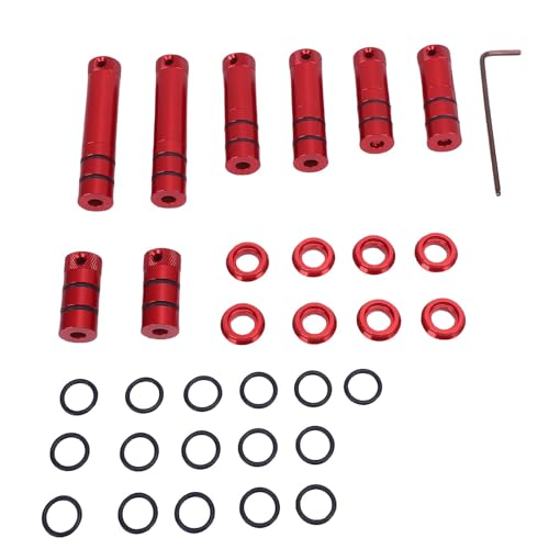 AYNEFY Holzbearbeitungssäulen -Positionierer Set, Zylinder Positionierer Aluminiumlegierung 4 Höhen 8 Säulenpositionierer mit Aufbewahrungsbox für Holzbearbeitungsprojekte von AYNEFY