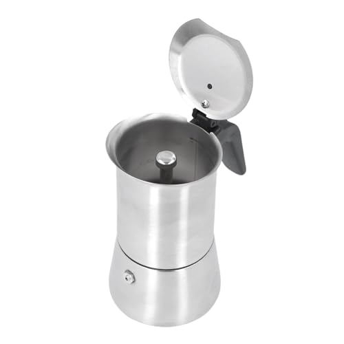 AYNEFY Kaffeemaschine der Stahlherde, 304 Edelstahl mit Einfachem Braudesign für Kaffeeliebhaber und Heimgebrauch (200ML) von AYNEFY
