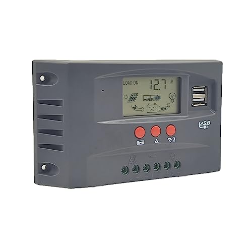 AYNEFY MPPT PV Solar Controller, Kunststoff, Großartige Ladeeffizienz, Intelligenter Schutz, 12 V 24 V Automatische Spannungsregelung für Solarladesysteme (12v24v-50a) von AYNEFY