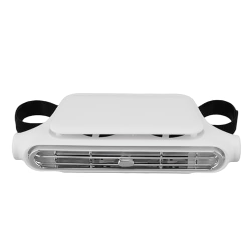 AYNEFY Mini Tragbarer USB -Rücksitz -Kühlventilator, Kühlungslüfter des Autositzes Klapplos Verstellbarer USB -Auto -Kopfstützen -Rücksitz -Kühllüfter für den Vordersitz Vorne (WHITE) von AYNEFY