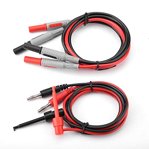 AYNEFY P1600E 15 in 1 Multimeter -Test -Blei Kit Probe Haken Kit BNC Testkabel mit 4mm Bananenstopfen Krokodilclips Nadeln für Digitale Multimeter von AYNEFY