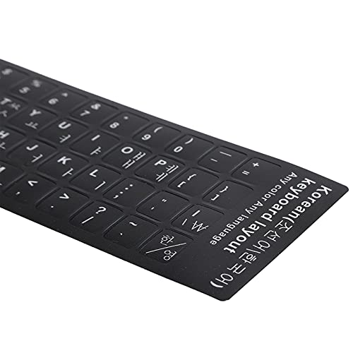 AYNEFY Tastatur-Aufkleber, Tastatur-Aufkleber in Koreanischer Sprache, Wasserdichtes Tastatur-Aufkleber-Zubehör, Tastatur-Aufkleber für 10 17-Zoll-Laptop-Notebook-Desktop-Computer von AYNEFY