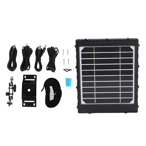 AYNEFY Trail-Kamera Solar Panel Tragbares Ladegerät Solar-Powerbank mit 8000mAh Eingebautem Akku IP66 für Outdoor-Camping Wandern Fotografie von AYNEFY