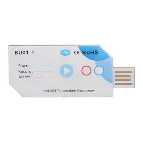 AYNEFY USB -Temperaturdaten -Logger, Temperatur -Logger, App -Verbindungs ​​-Temp PDF -Bericht 120 Tage 32000 Kapazität -30 ℃ Bis 70 ℃ von AYNEFY