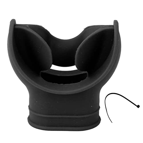 AYNEFY Universal Comfort Bite Silicon Diving Mundstück Ersatz, Modisches und Einfaches Design, Leichtes und Tragbares, Wesentliches Accessoire für das Tauchen des Schnorchelns. (Black) von AYNEFY