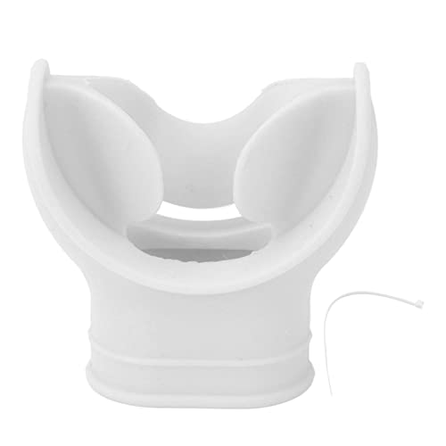 AYNEFY Universal Comfort Bite Silicon Diving Mundstück Ersatz, Modisches und Einfaches Design, Leichtes und Tragbares, Wesentliches Accessoire für das Tauchen des Schnorchelns. (White) von AYNEFY