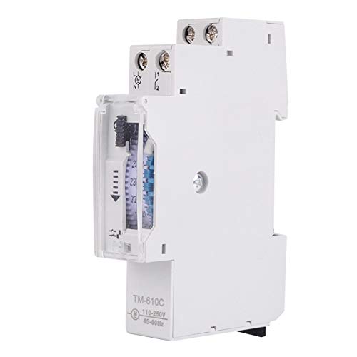 AYNEFY Zeitschalter Hohe Genauigkeit 1P Rail Intelligenter Zeitschalter mit Manuellem Betriebsschalter für Straßenlaterne TM610C 220V AYNEFY Zeitschalter Hohe Genauigkeit 1P Rail Intelligenter Zeitschalter mit Manuellem Betriebsschalter für Straßenlaterne TM610C 220V von AYNEFY
