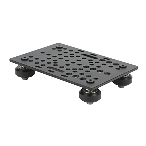 Aluminium-Portalplatte, 20–80 Mm 3D-Drucker-Portalplatine, V-Schlitz-3D-Drucker-Linearschiene mit Riemenscheibe, V-Portal-Panel-Kit für CNC-3D-Drucker (Brett mit 4 Kunststoffrollen und Lagern) von AYNEFY
