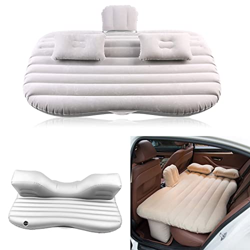 AYNEFY Aufblasbares Doppelbett, Luftmatratze für Auto Camping und Reisen mit Elektrischer Luftpumpe Abnehmbares Beflockungsmaterial von AYNEFY