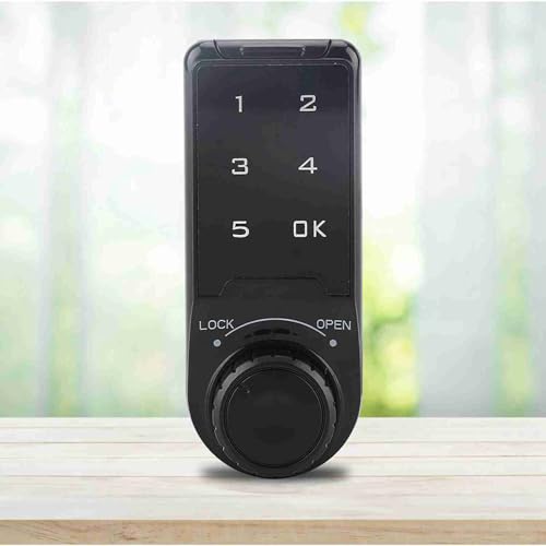 Coded Security Key Locker Electronic Digital Cabinet Coded Locker Touch Electronic Keypad Password Key Access Lock Hergestellt aus ABS-Material (Einbaumaß L=30) von AYNEFY