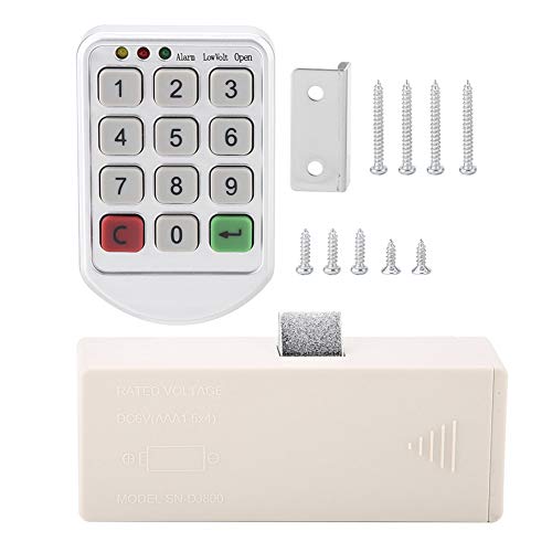 Elektronisches Code-Schloss, ABS-Kunststoffplatte, Digitales Elektronisches Intelligentes Passwort-Tastatur-Nummern-Schranktür-Code-Schloss, Schlüsselloses Eingangstürschloss von AYNEFY