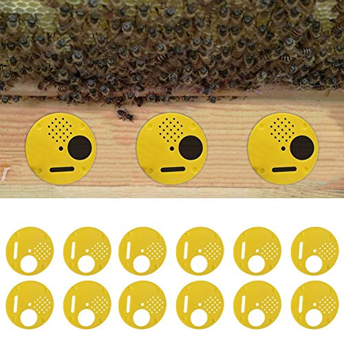 Kunststoff-Bienenstock, 12 Stück/Set Kunststoff-Bienenstock Nuc Box, Eingangstore Imkereiausrüstung Geeignet für Top-Bar-Bienenstöcke von AYNEFY