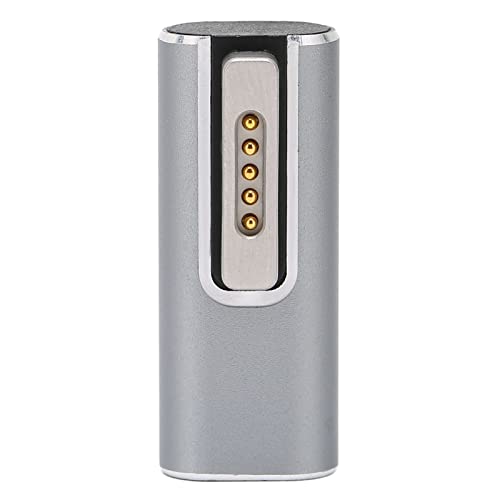 Magnetischer USB-C-Adapter, Typ-C-auf-Magnet-Adapter, T-Tip-Adapter, 5A PD-Schnelllade-Magnetsaugschnittstelle für OS X-Laptops, Geeignet für Reisen, Konferenzen, Schulunterricht von AYNEFY
