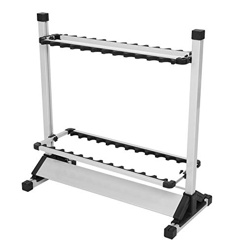 24 Schlitze Angelrutenständer Titanlegierung Angelrutenständer Verstellbarer Angelrutenhalter Stabiler Angelrutenständer mit doppelseitigem Schlitz 72 x 32.7 x 72.1cm 24 Schlitze Angelrutenständer Titanlegierung Angelrutenständer Verstellbarer Angelrutenhalter Stabiler Angelrutenständer mit doppelseitigem Schlitz 72 x 32.7 x 72.1cm von AYNEFY