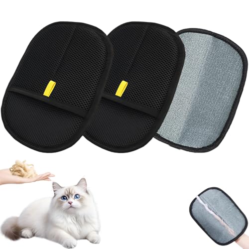 AYNKH 2 Stück Fellmagnet Handschuhe Doppelseitig, Fingerlose Tierhaarentferner Handschuh, Wiederverwendbare Pet Hair Remover Glove zur Fellpflege und Reinigung von Kleidung, Sofa, Teppichen AYNKH 2 Stück Fellmagnet Handschuhe Doppelseitig, Fingerlose Tierhaarentferner Handschuh, Wiederverwendbare Pet Hair Remover Glove zur Fellpflege und Reinigung von Kleidung, Sofa, Teppichen von AYNKH
