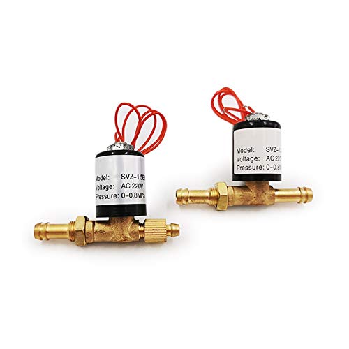 2 Stück 224 V/36 V/220 V SVZ Zweiwege-Magnetventil SVZ-1.5/SVZ-2.2 for Drahtvorschub for Argon-Lichtbogenschweißgeräte(Ac220v,SVZ 1.5B6) von AYNRJKKX