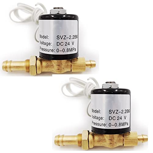 2 Stück 224 V/36 V/220 V SVZ Zweiwege-Magnetventil SVZ-1.5/SVZ-2.2 for Drahtvorschub for Argon-Lichtbogenschweißgeräte(Ac24v,SVZ 2.2B6) von AYNRJKKX