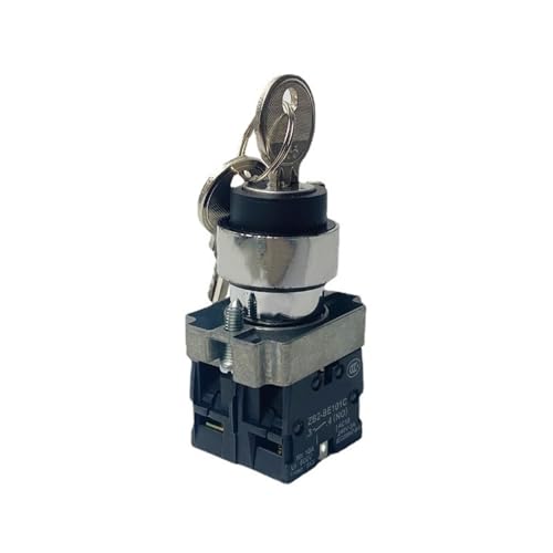 AYNRJKKX XB2-BG33 BG23 BG35 Drehschlüssel Metallknopfschalter 3-Positionen-Selbstverriegelungswahlschalter 2NO 1NO1NC 10A 22mm Installationswahlschalter(2 Position 2no,1pc) von AYNRJKKX