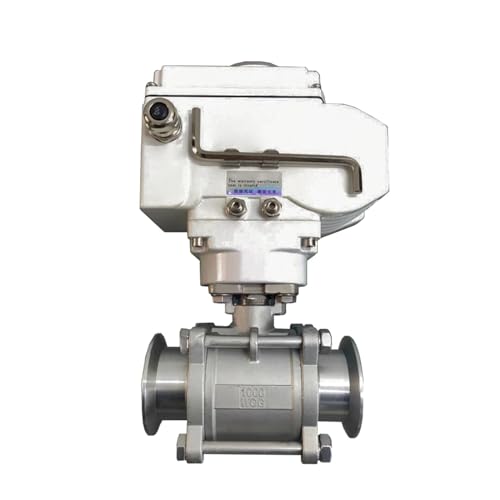 DN80 Edelstahl-Hochplattform-Motorkugelhahn 220VAC Tri-Clamp-Ferrule-Typ Elektrische Kugelhähne(24VDC) von AYNRJKKX