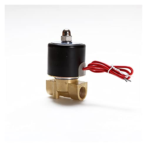 Elektrisches Magnetventil Wasser Luft N/C 2-Wege AC 220 V 2W040-10 Messingkörper DC12V 24 V AC110V 220 V Messing-Wasserventil(12V DC) von AYNRJKKX