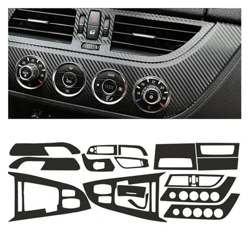 Auto Innenraum Trim Für Z4 E89 2009-2016 5D Carbon Faser Muster Innen DIY Trim Aufkleber Schwarz Carbon Look Aufkleber Car Interieur von AYOK