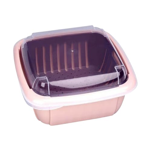 AYOrpeg Drainagekorb Fruchtreinigungsschale mit Siebbehälter Obstwaschbecken Ablaufkorb Multifunktionaler Abflusskorb (One Size) von AYOrpeg