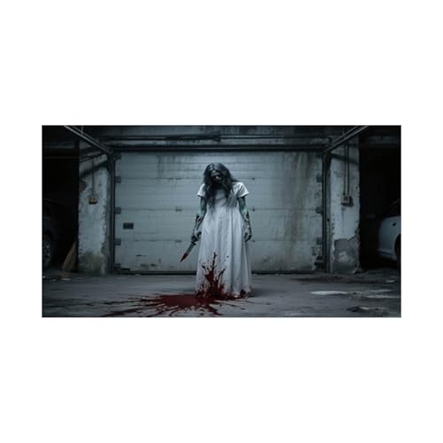 AYOrpeg Halloween Garagentor Banner langlebige Halloween-Garagentor Dekorationen Gruselige Party-Hintergrund für den Außenbereich (D, 200 * 150cm) von AYOrpeg