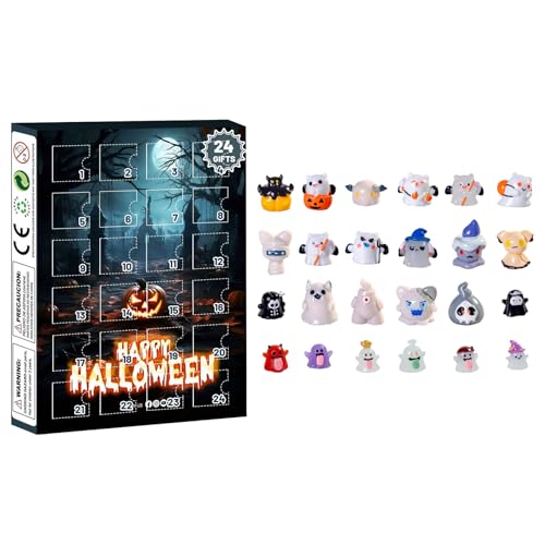 Halloween Ankunftskalender 24 tägiger Countdown Kalender mit überraschenden furchterregenden Accessoires（1-A,Einheitsgröße) von AYOrpeg