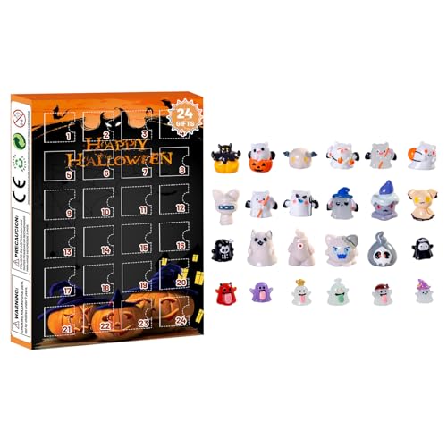 Halloween Ankunftskalender 24 tägiger Countdown Kalender mit überraschenden furchterregenden Accessoires（1-B,Einheitsgröße) von AYOrpeg