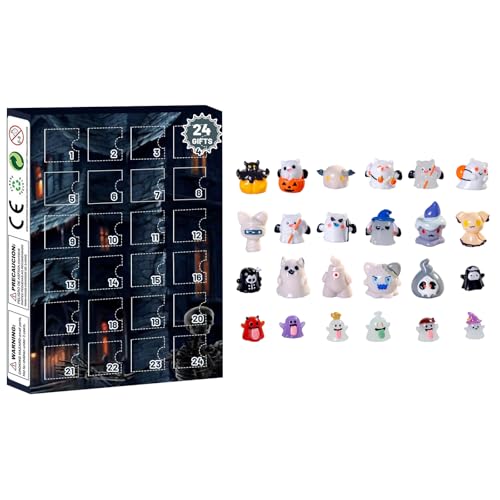 Halloween Ankunftskalender 24 tägiger Countdown Kalender mit überraschenden furchterregenden Accessoires（2-B,Einheitsgröße) von AYOrpeg