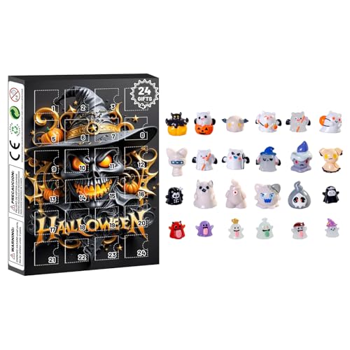 Halloween Ankunftskalender 24 tägiger Countdown Kalender mit überraschenden furchterregenden Accessoires（2-C,Einheitsgröße) von AYOrpeg