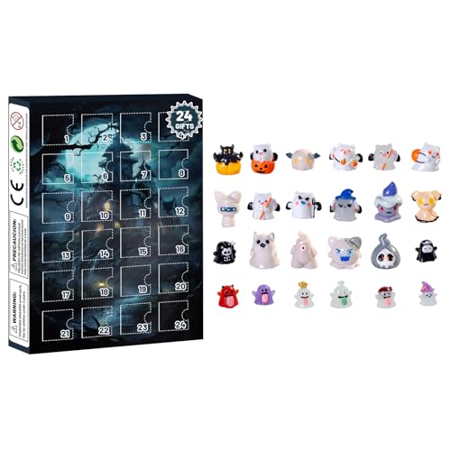 Halloween Ankunftskalender 24 tägiger Countdown Kalender mit überraschenden furchterregenden Accessoires（2-D,Einheitsgröße) von AYOrpeg
