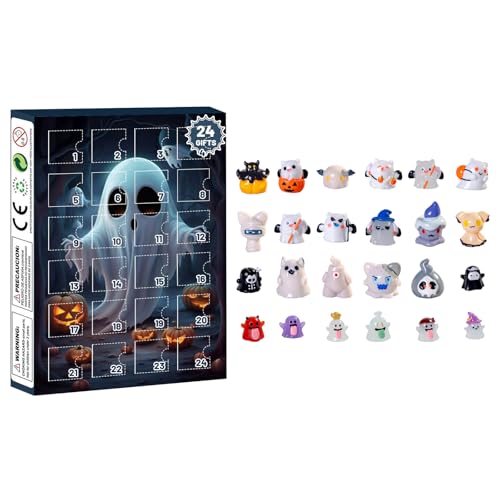 Halloween Ankunftskalender 24 tägiger Countdown Kalender mit überraschenden furchterregenden Accessoires（3-B,Einheitsgröße) von AYOrpeg