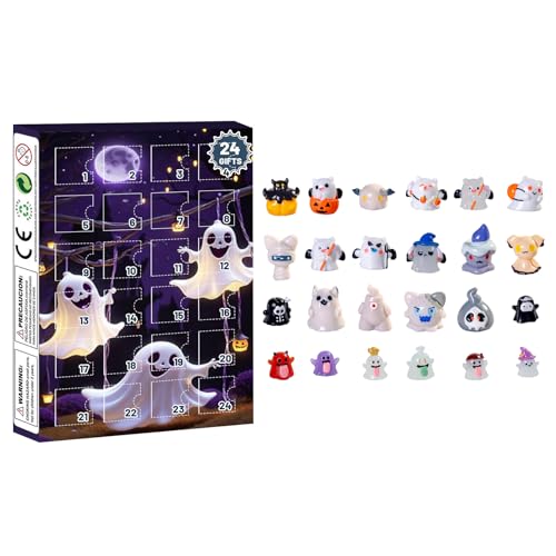Halloween Ankunftskalender 24 tägiger Countdown Kalender mit überraschenden furchterregenden Accessoires（3-C,Einheitsgröße) von AYOrpeg