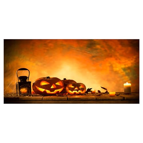 Halloween Garage Door Banner hängende Halloween Themen Hintergrundbanner Garagentordekorationen Garagentor Wandbild（F,180 * 400cm) von AYOrpeg