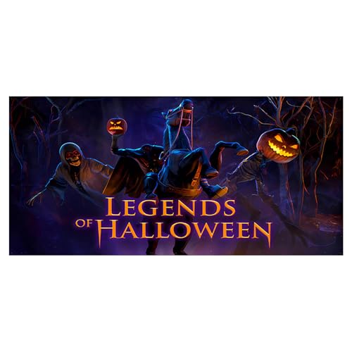 Halloween Garage Door Banner hängende Halloween Themen Hintergrundbanner Garagentordekorationen Garagentor Wandbild（I,150 * 200cm) von AYOrpeg