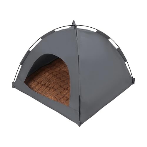 Katzenzelthaus Haustierzelt für drinnen Waschbar & Leicht Kann Drinnen mit Draußen Verwendet Werden für Katzen Welpen (A, M) von AYOrpeg