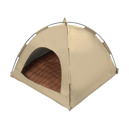 Katzenzelthaus Haustierzelt für drinnen Waschbar & Leicht Kann Drinnen mit Draußen Verwendet Werden für Katzen Welpen (B, S) von AYOrpeg