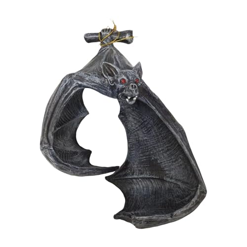 Kerzenhalter Niedliche Teelichthalter Kunstharz In Geisterform Halloween Gothic Bat Decorations Adorable Candlestick für EsstischKamin (One Size) von AYOrpeg